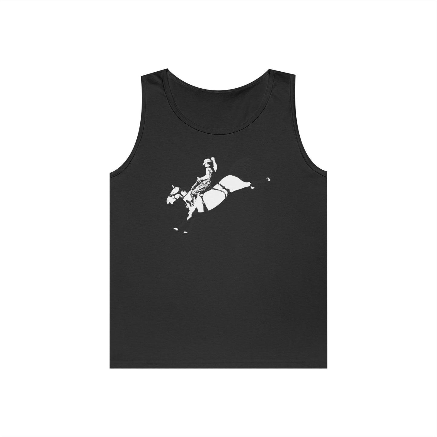 Unisex Heavy Cotton Tank Top - Cowboy - Bronco Buster - BW