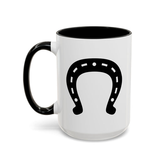 Accent Coffee Mug (11, 15oz) - Horseshoe X 300