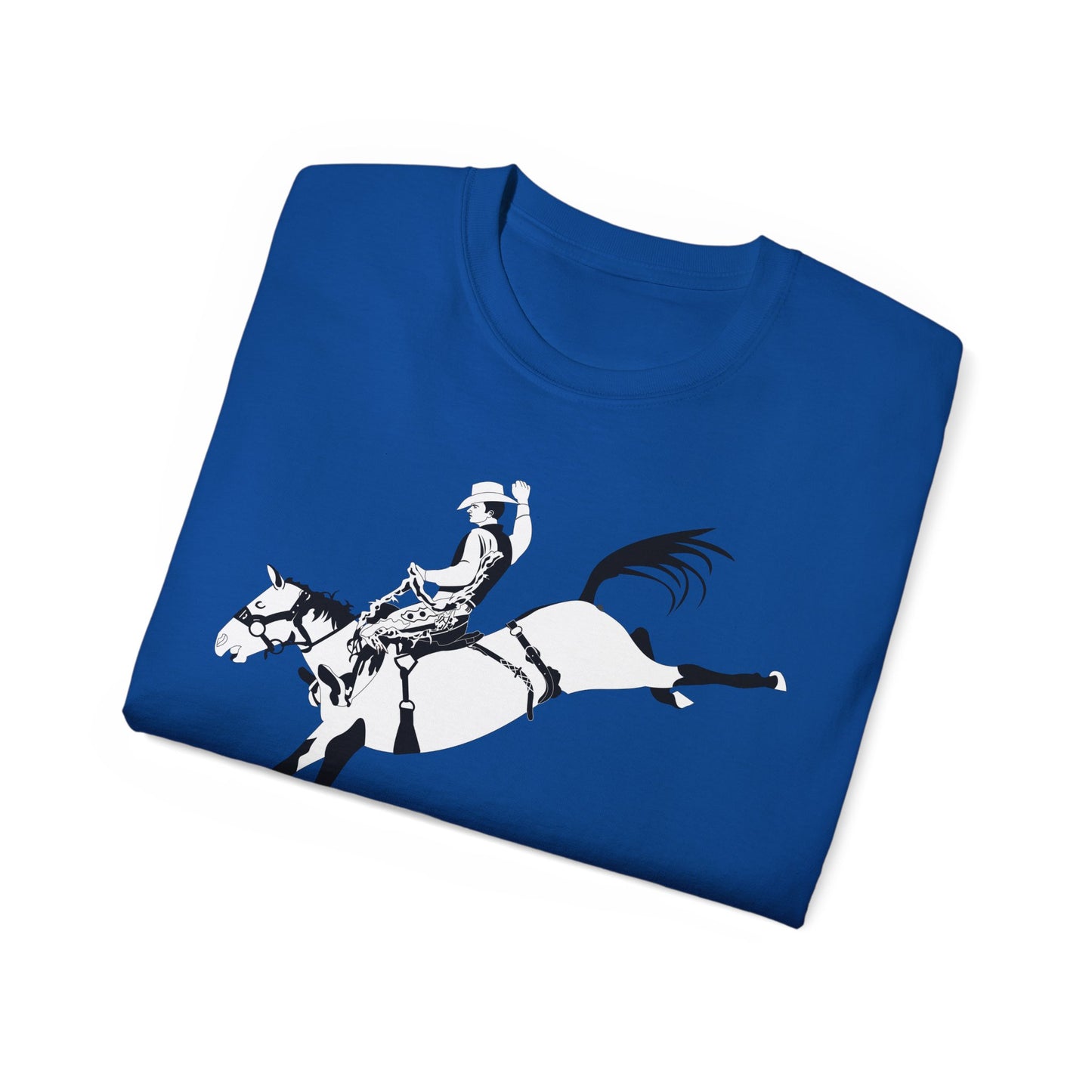 Unisex Ultra Cotton Tee - Cowboy - Bronco Buster - BW