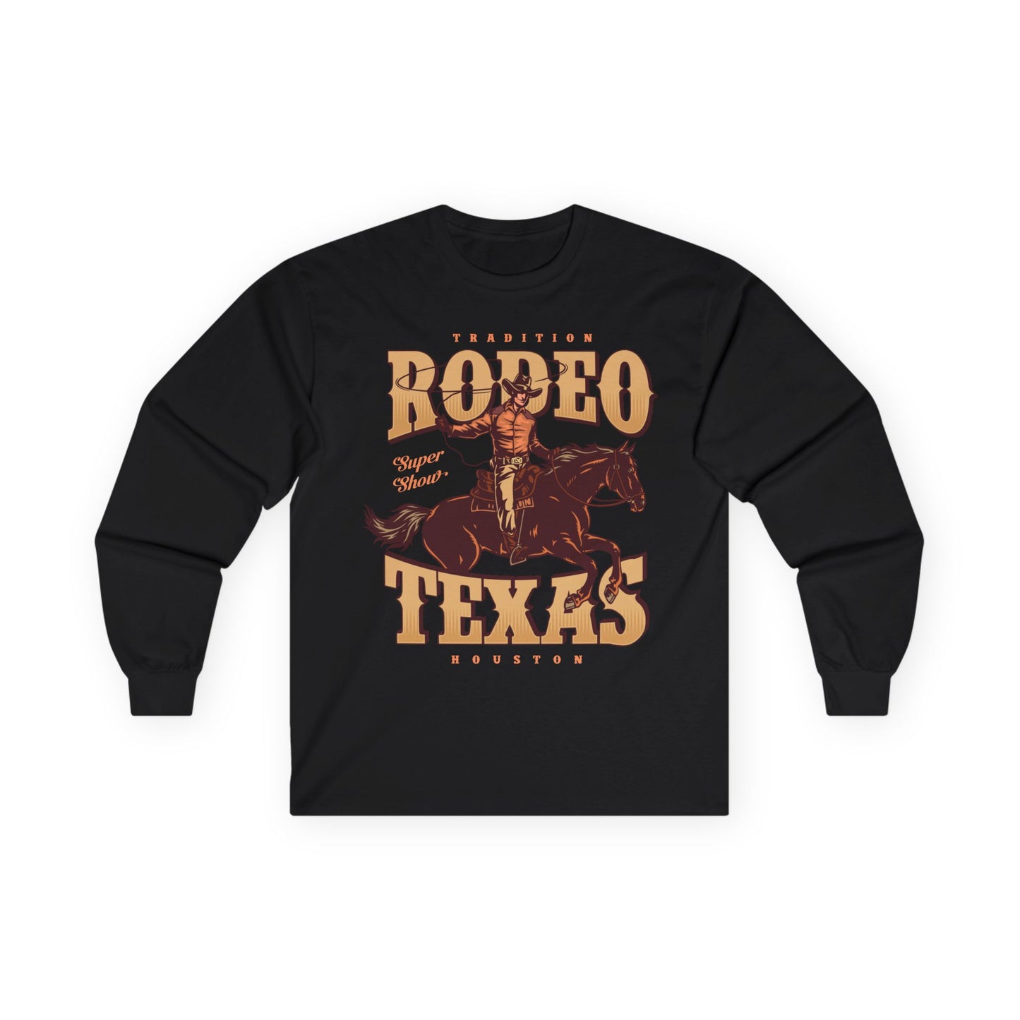 Unisex Ultra Cotton Long Sleeve Tee - Tradition Rodeo Super Show - Houston, Texas