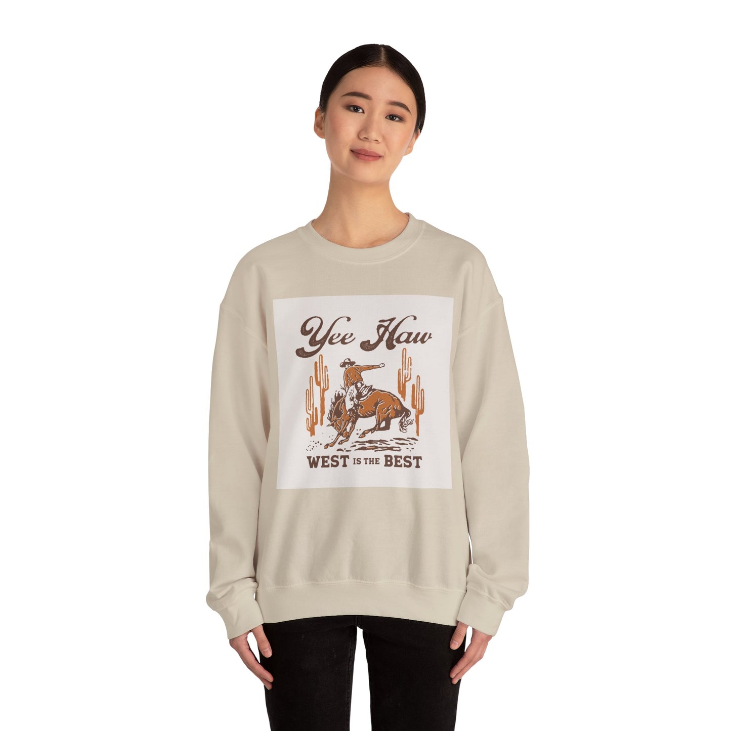 Crewneck Sweatshirt - Wild West Cowboy - Yee Haw