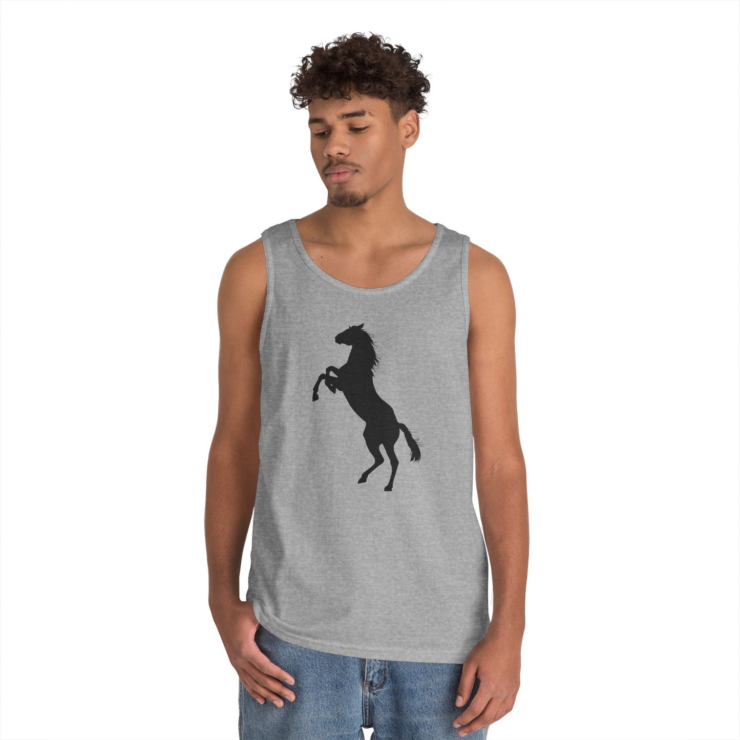 Unisex Heavy Cotton Tank Top - Wild Horse - Standing 2 Feet X 300