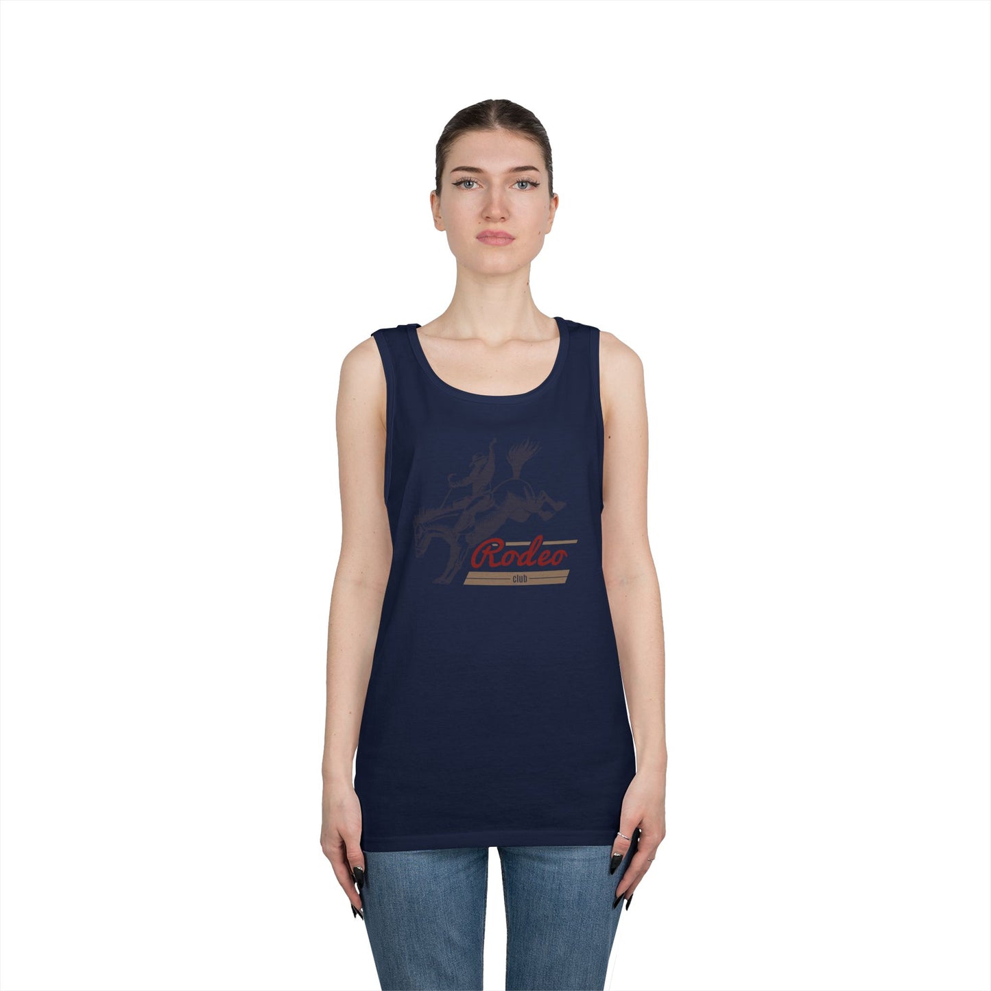 Unisex Heavy Cotton Tank Top - Western Cowboy - Rodeo Club