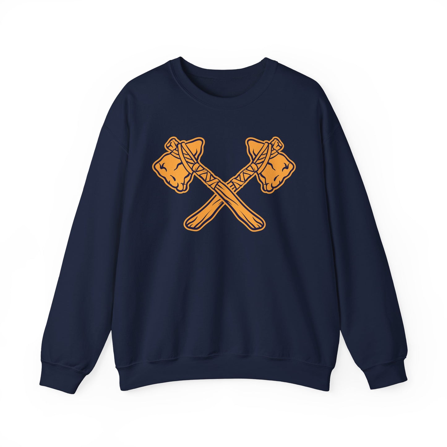 Crewneck Sweatshirt - Crossed Tomahawks
