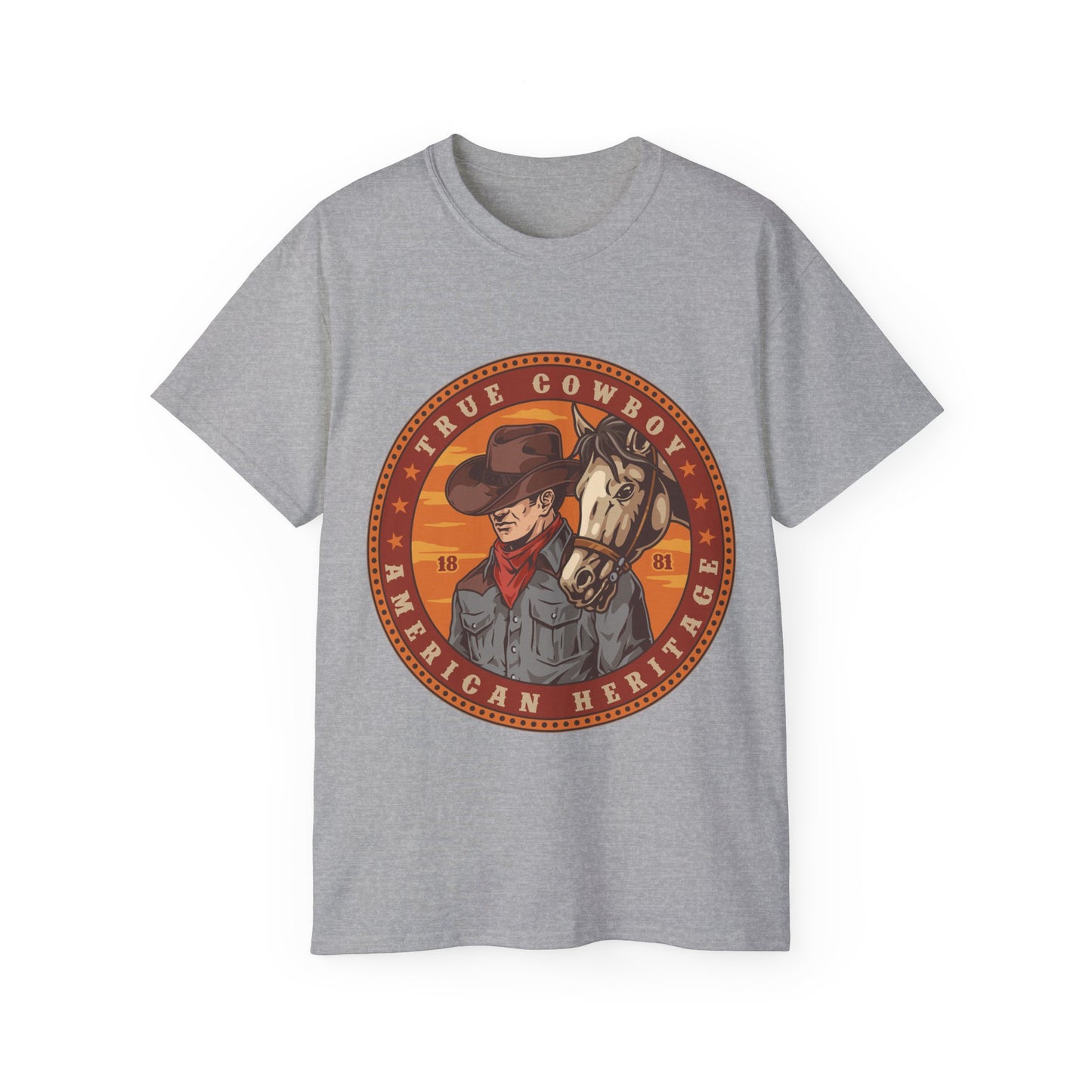 Unisex Ultra Cotton Tee - True Cowboy - American Heritage