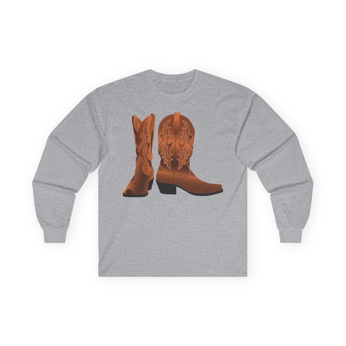 Unisex Ultra Cotton Long Sleeve Tee - Rodeo - Cowboy Boots