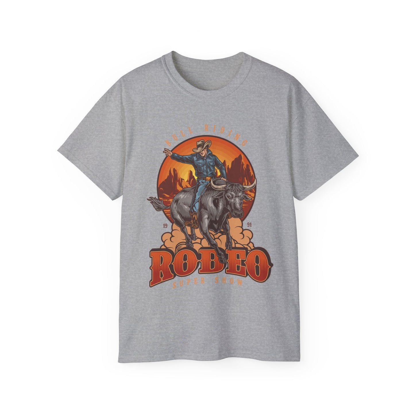 Unisex Ultra Cotton Tee - Bull Riding - Rodeo Super Show
