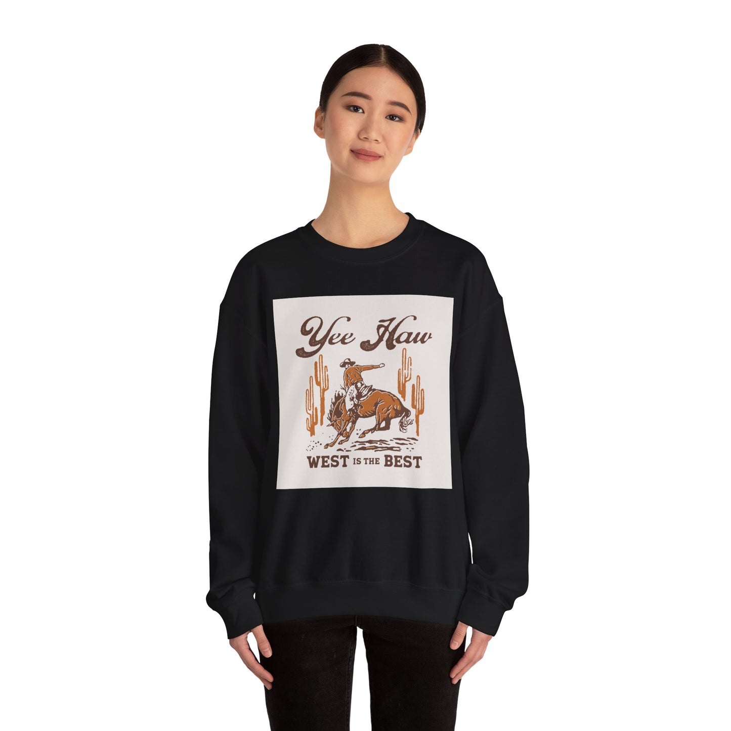 Crewneck Sweatshirt - Wild West Cowboy - Yee Haw