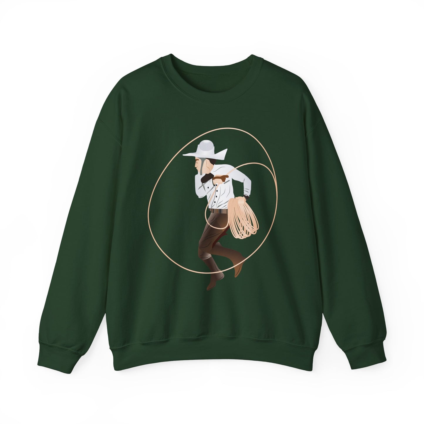 Crewneck Sweatshirt - Rodeo - Mexican Cowboy - Lariat