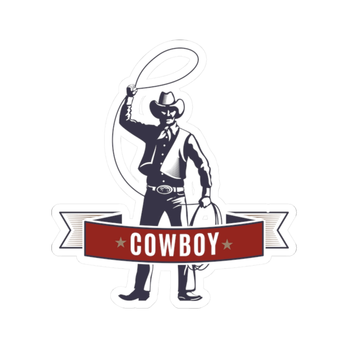 Kiss-Cut Stickers - Cowboy - The Wild West