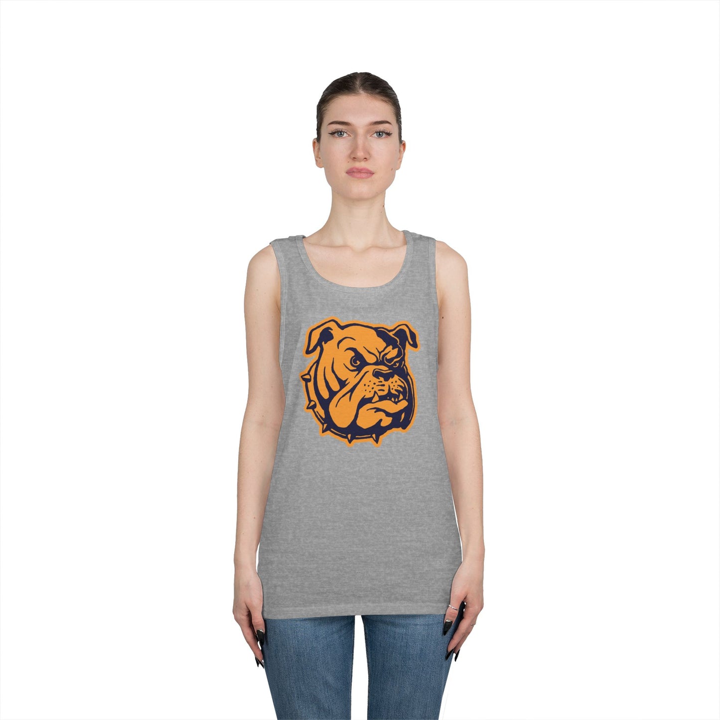 Unisex Heavy Cotton Tank Top - Bulldog Head