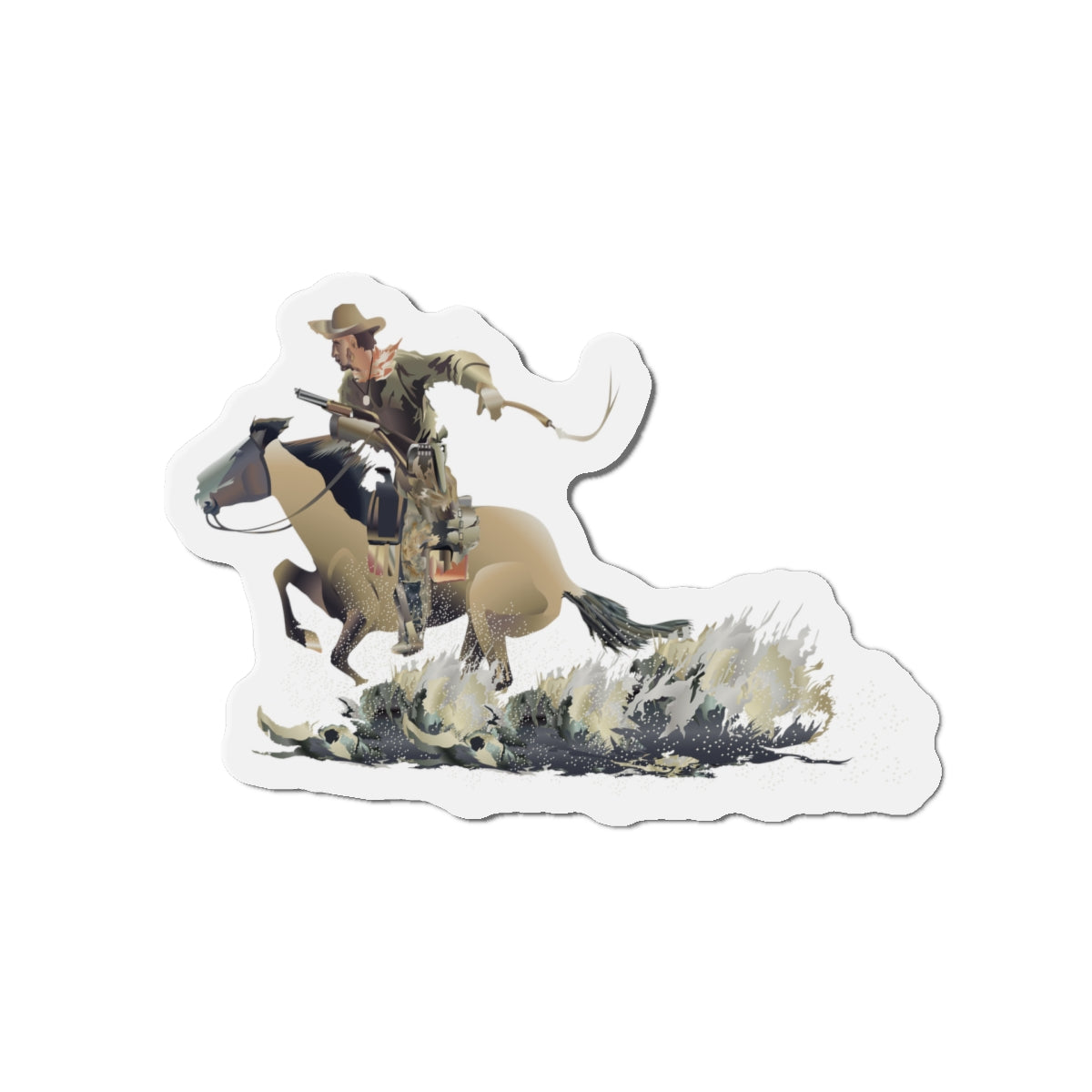 Wild West Cowboy Die-Cut Magnets, Equestrian Decor, Western Style Gifts, Kitchen Accessories, Home Fridge Decorations