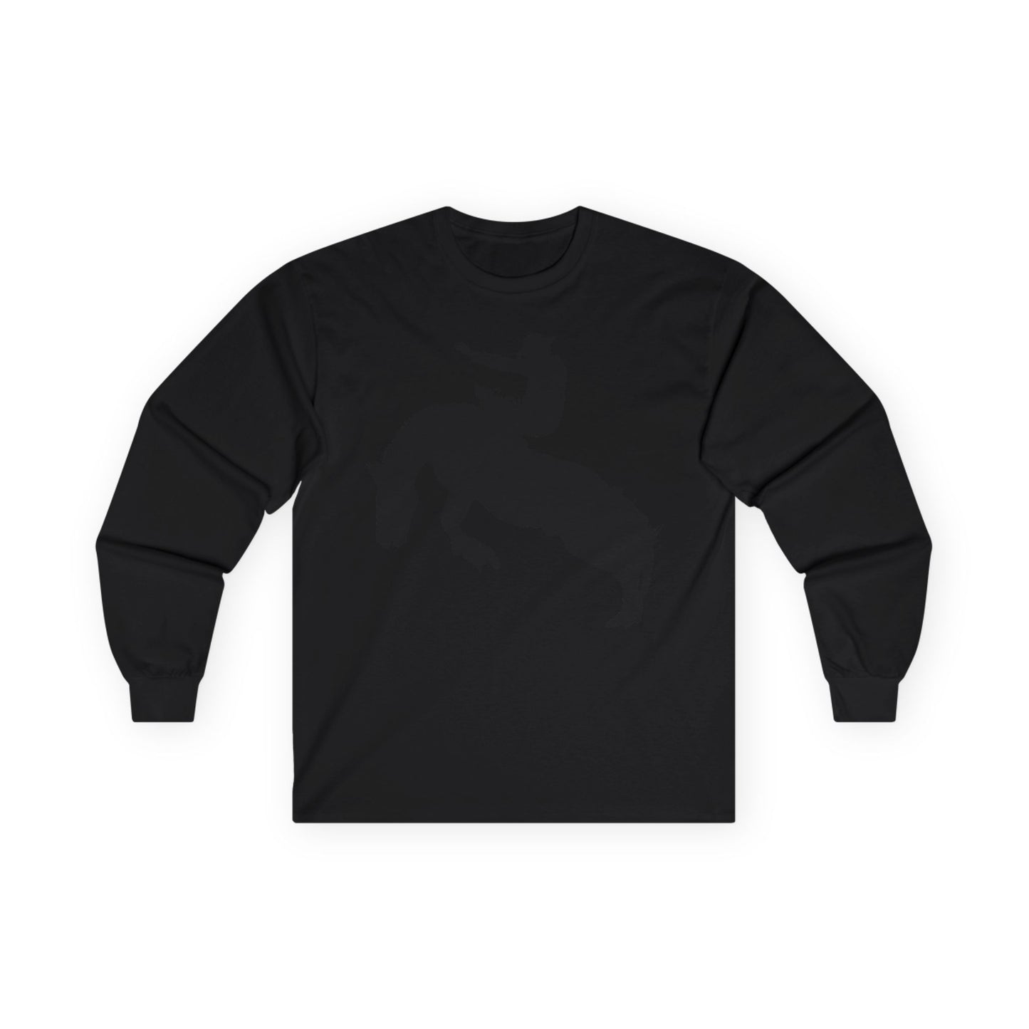 Unisex Ultra Cotton Long Sleeve Tee - Augusta - Rodeo - Silhouette