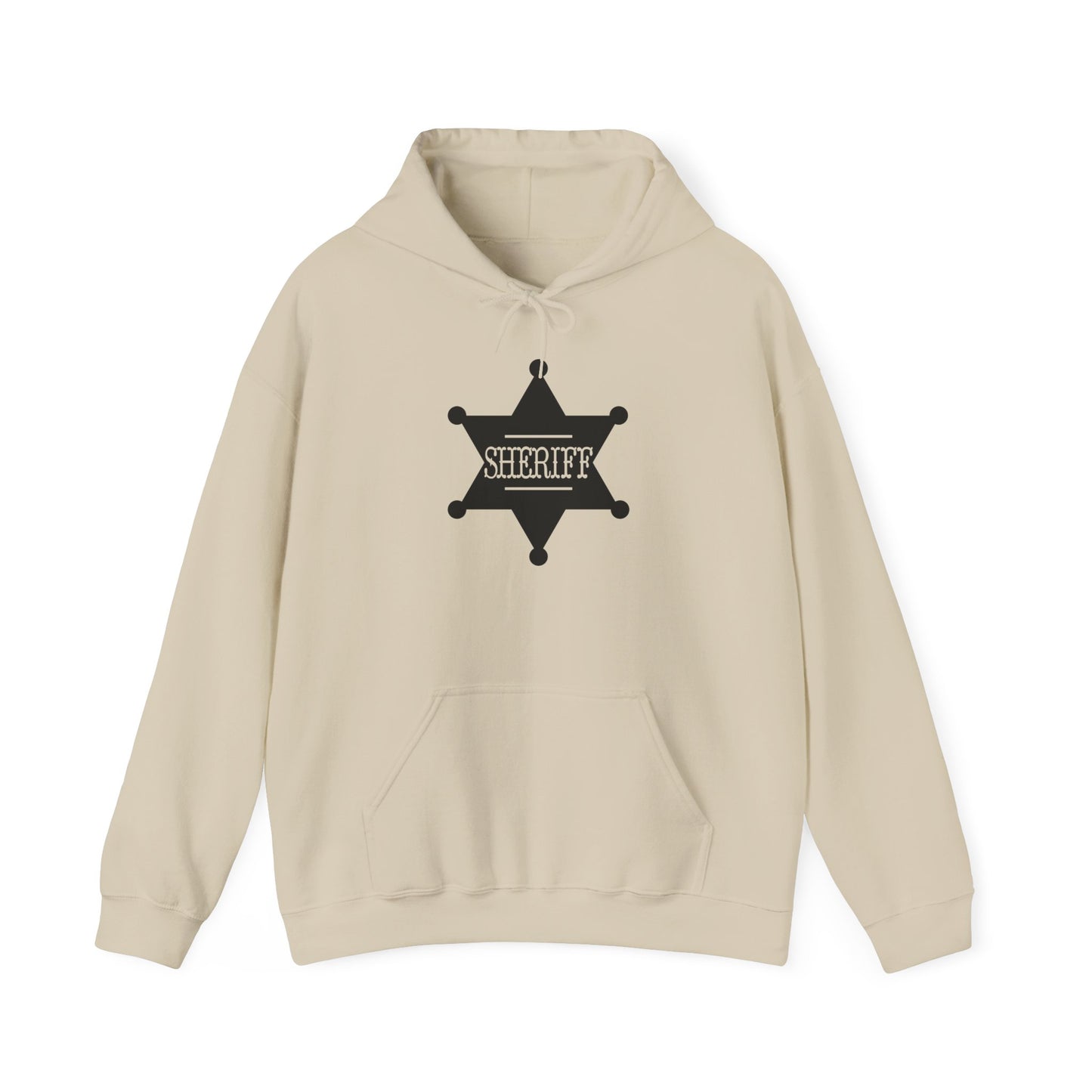 Unisex Hoodie - Sheriff Badge w Txt Sheriff X 300