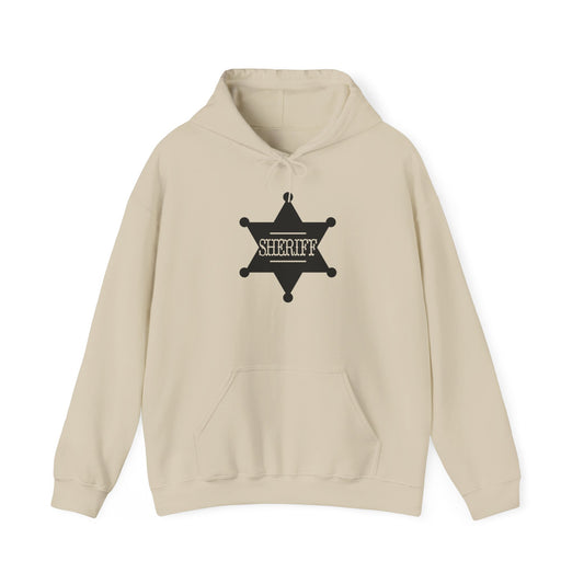Unisex Hoodie - Sheriff Badge w Txt Sheriff X 300