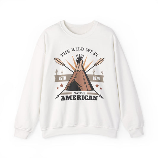 Crewneck Sweatshirt - The Wild West - Native American
