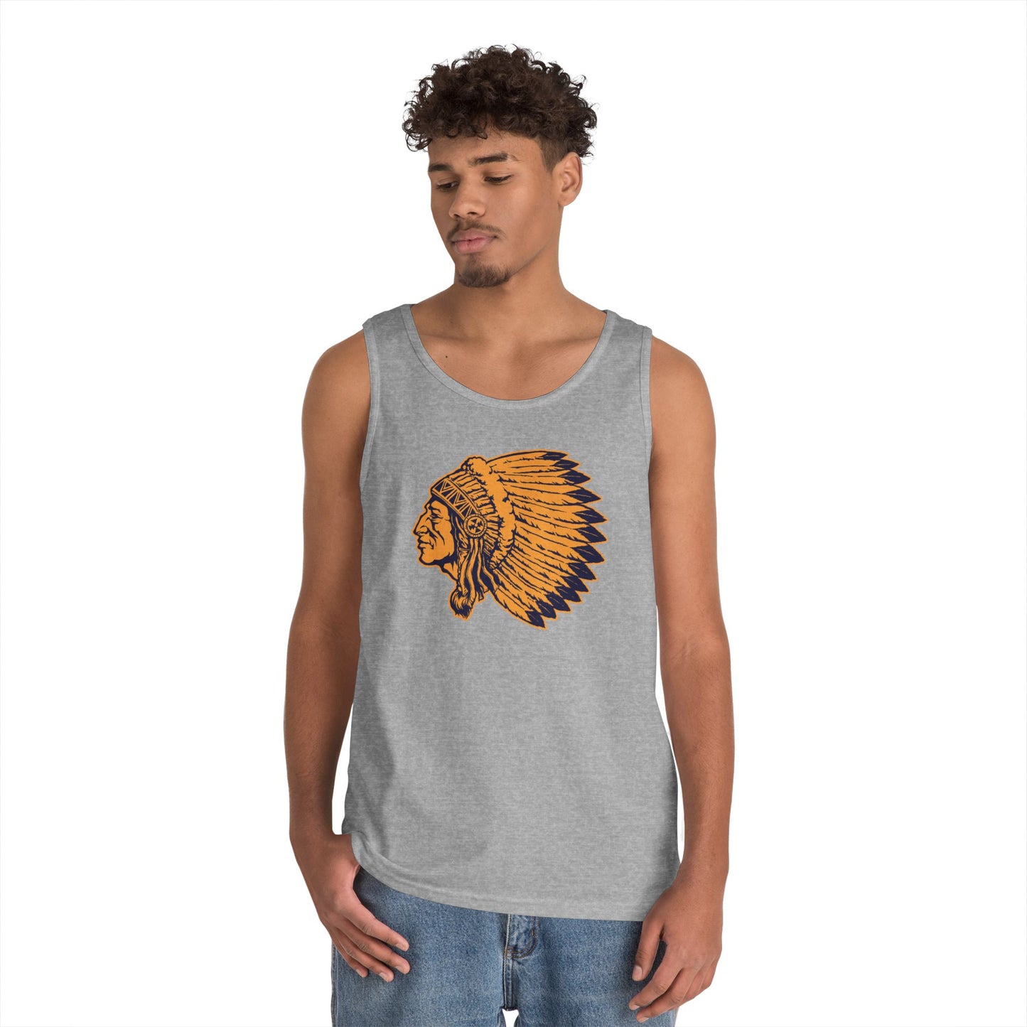 Unisex Heavy Cotton Tank Top - Indian Chief