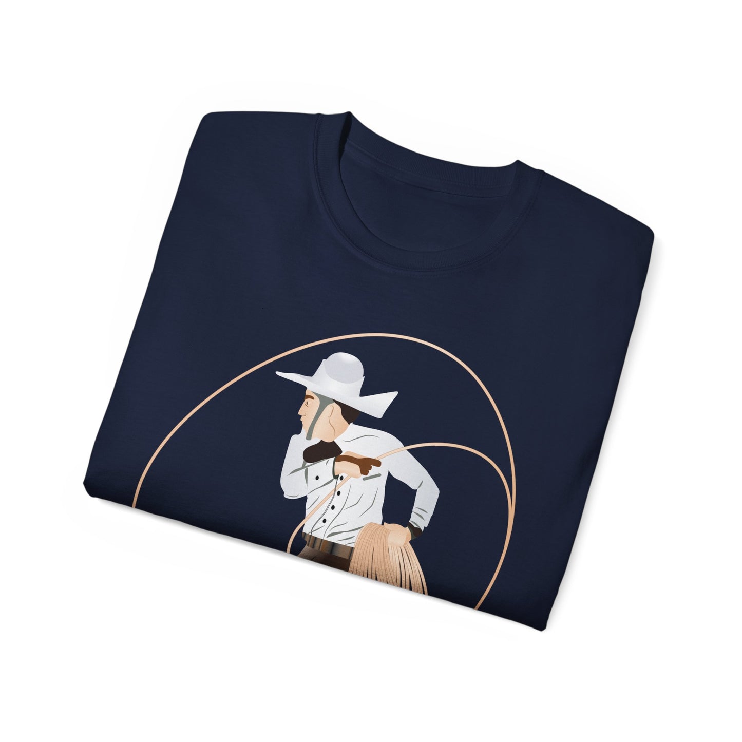 Unisex Ultra Cotton Tee - Rodeo - Mexican Cowboy - Lariat