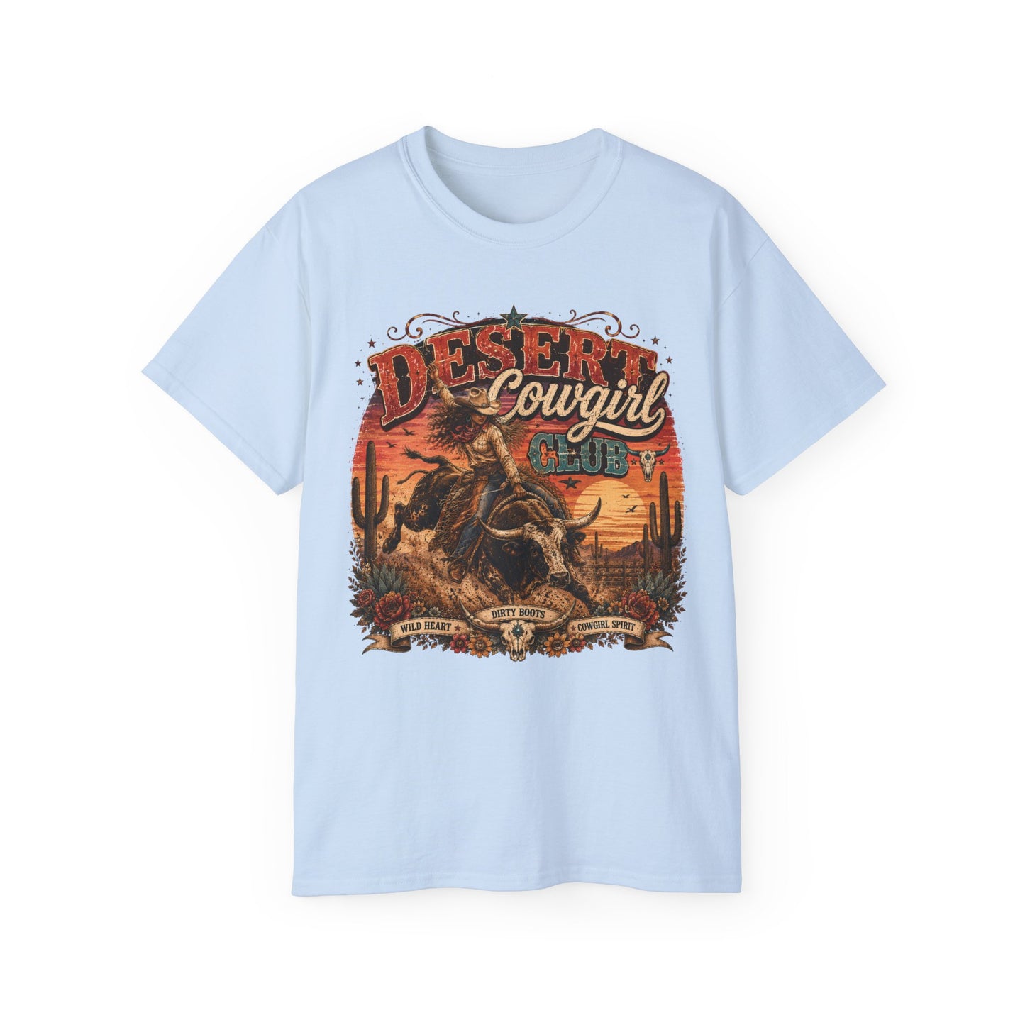 T-Shirt - Desert cowgirl rodeo spirit