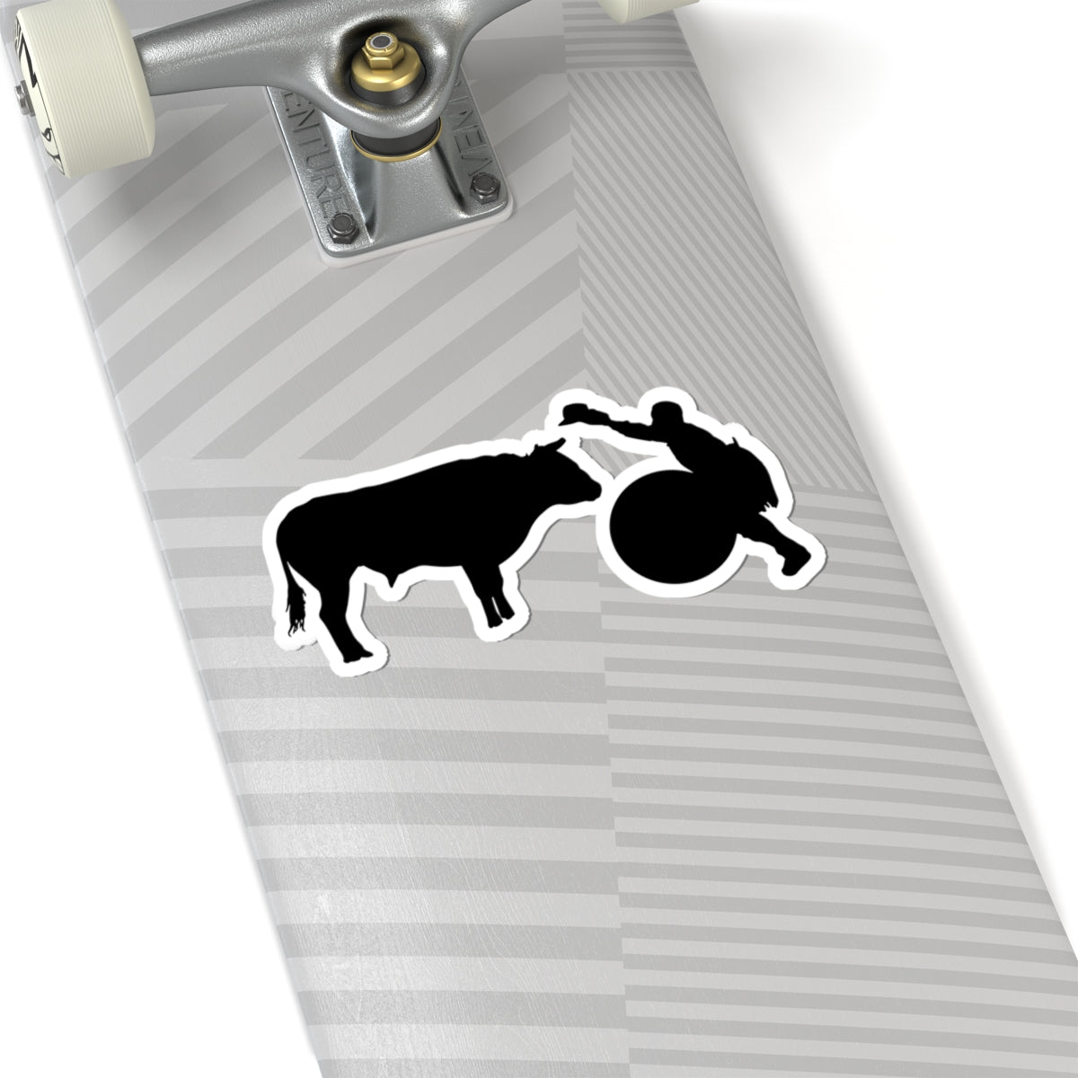 Kiss-Cut Stickers - Clown and Bull - Silhouette - V2