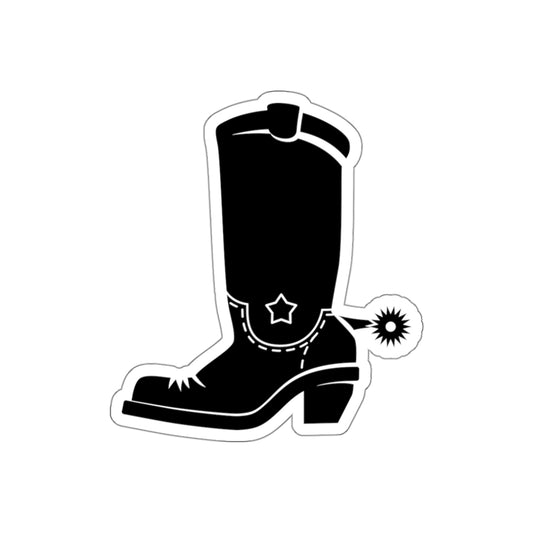 Die-cut stickers - Western Boot with Spur X 300