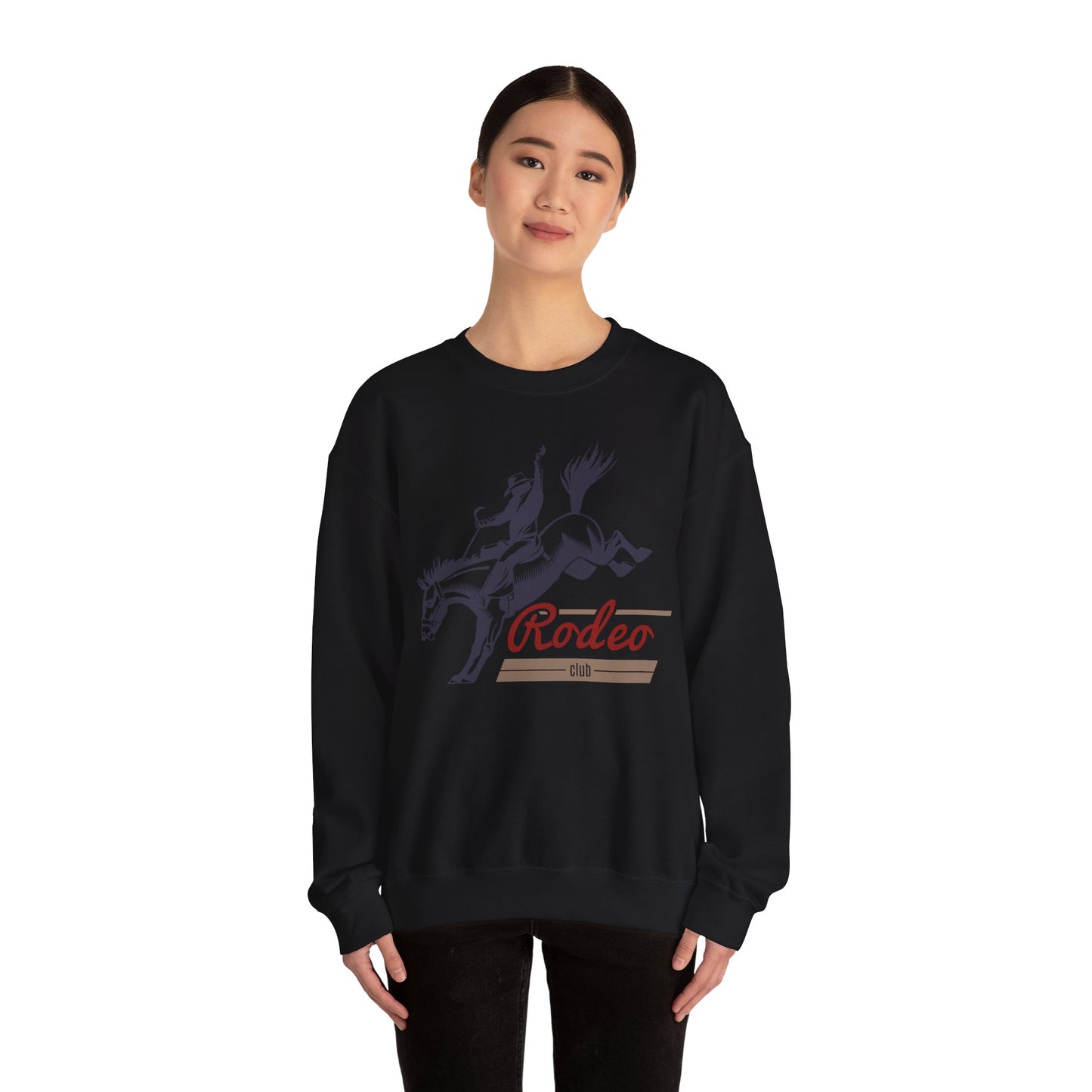 Crewneck Sweatshirt - Western Cowboy - Rodeo Club