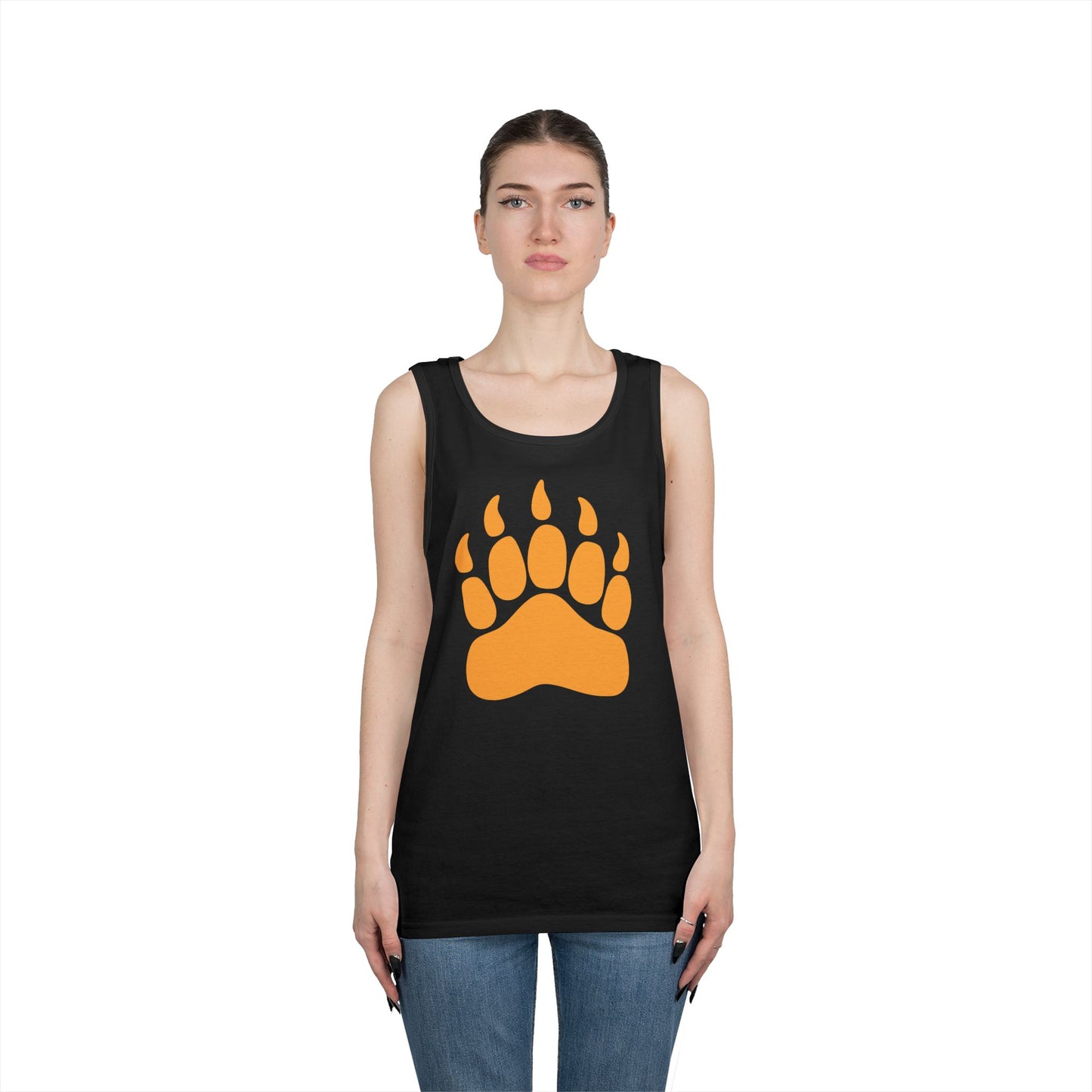 Unisex Heavy Cotton Tank Top - Bear Paw