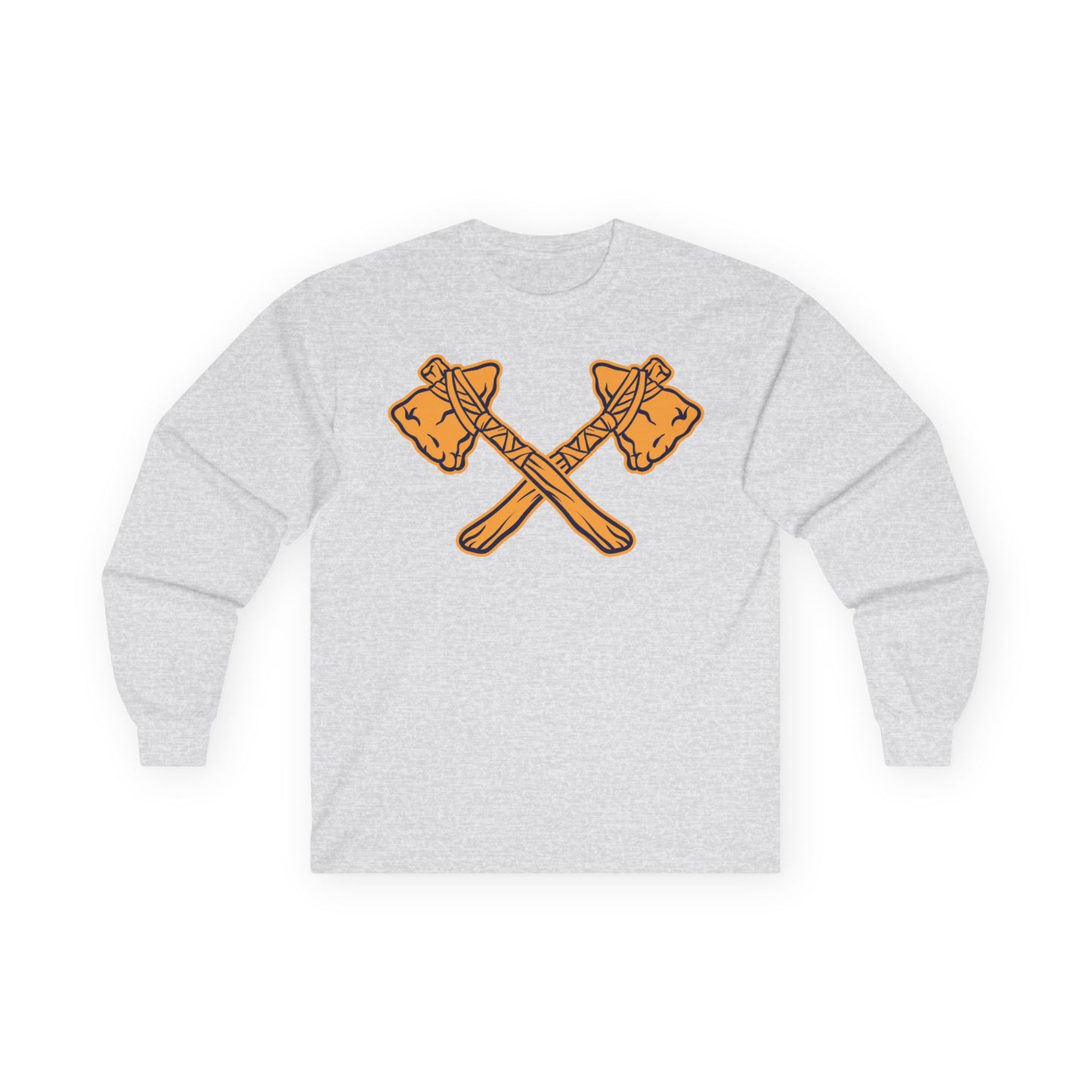 Unisex Ultra Cotton Long Sleeve Tee - Crossed Tomahawks