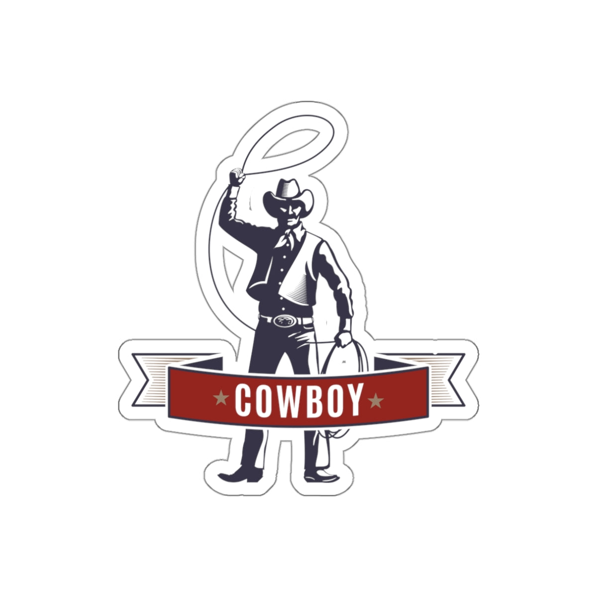 Die-cut stickers - Cowboy - The Wild West