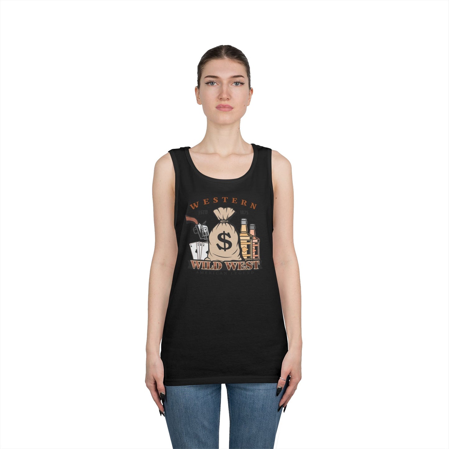Unisex Heavy Cotton Tank Top - Western - Wild West - American Legend