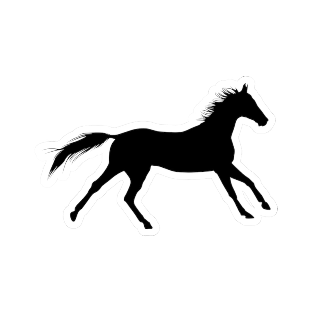 Kiss-Cut Stickers - Wild Horse - Running X 300