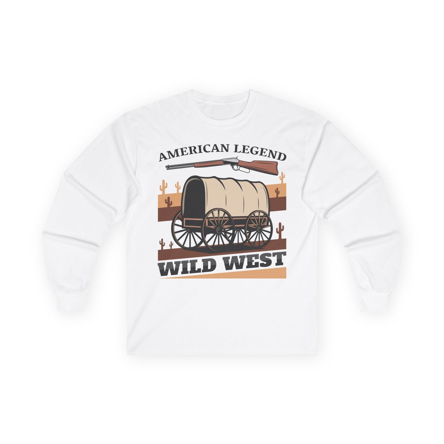 Unisex Ultra Cotton Long Sleeve Tee - American Legend - Wild West