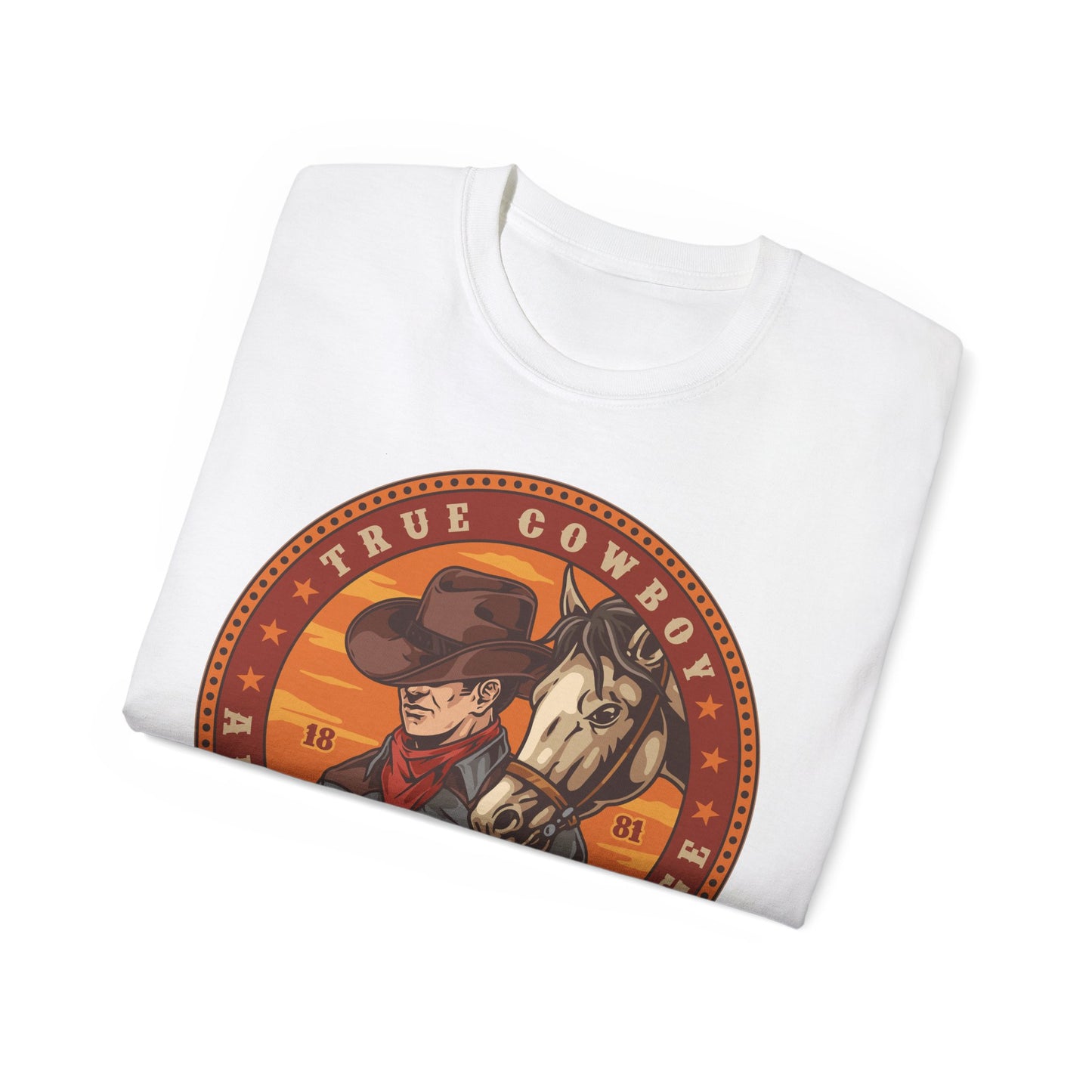 Unisex Ultra Cotton Tee - True Cowboy - American Heritage