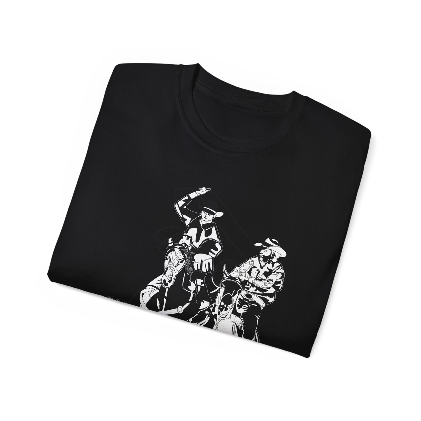 Unisex Ultra Cotton Tee - California Rodeo - Salinas Team Roping - BW