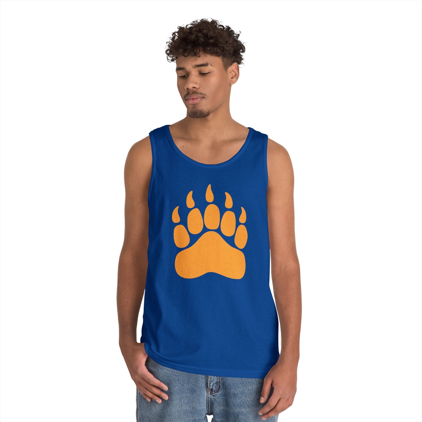 Unisex Heavy Cotton Tank Top - Bear Paw