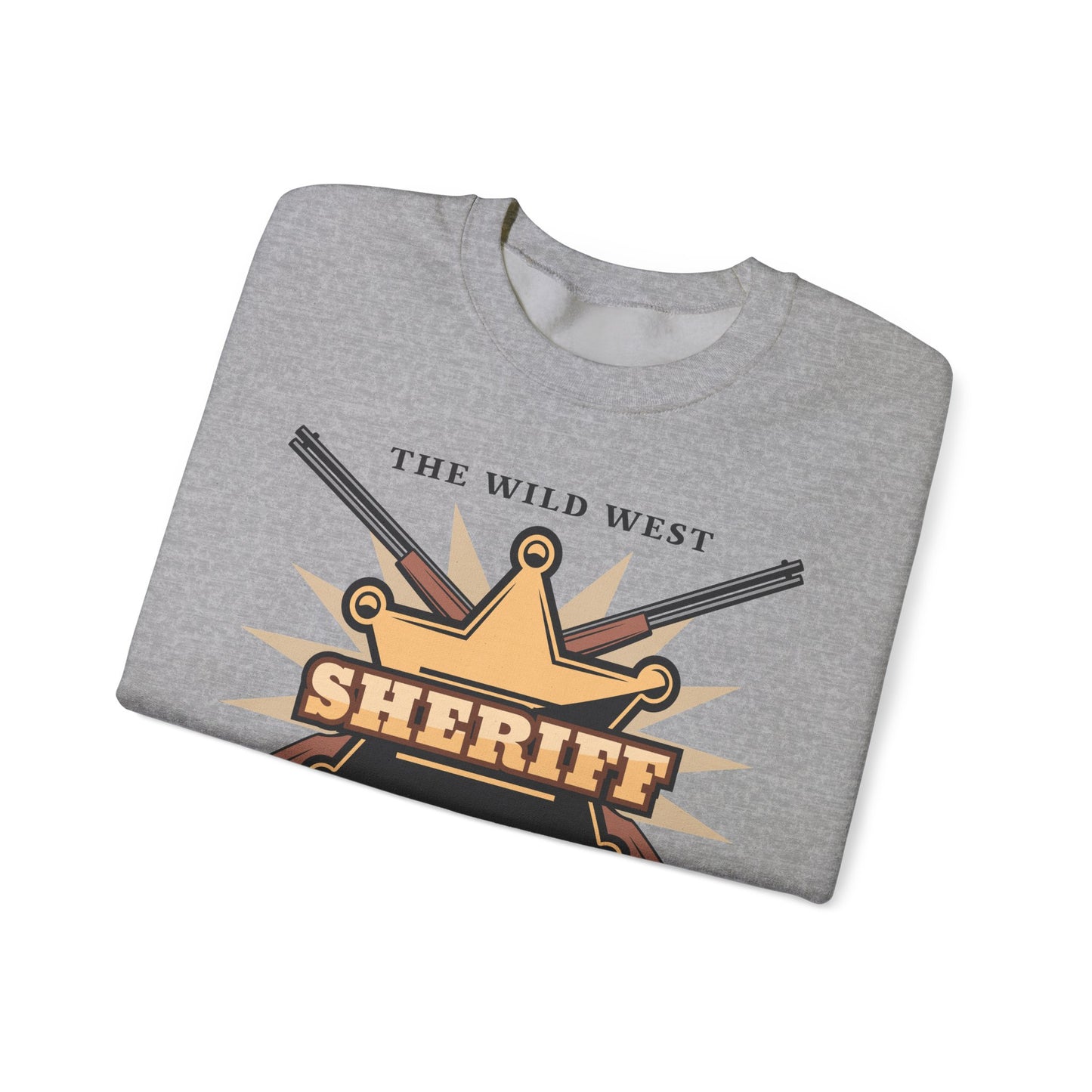 Crewneck Sweatshirt - Western Cowboy - The Wild West - Sheriff Department