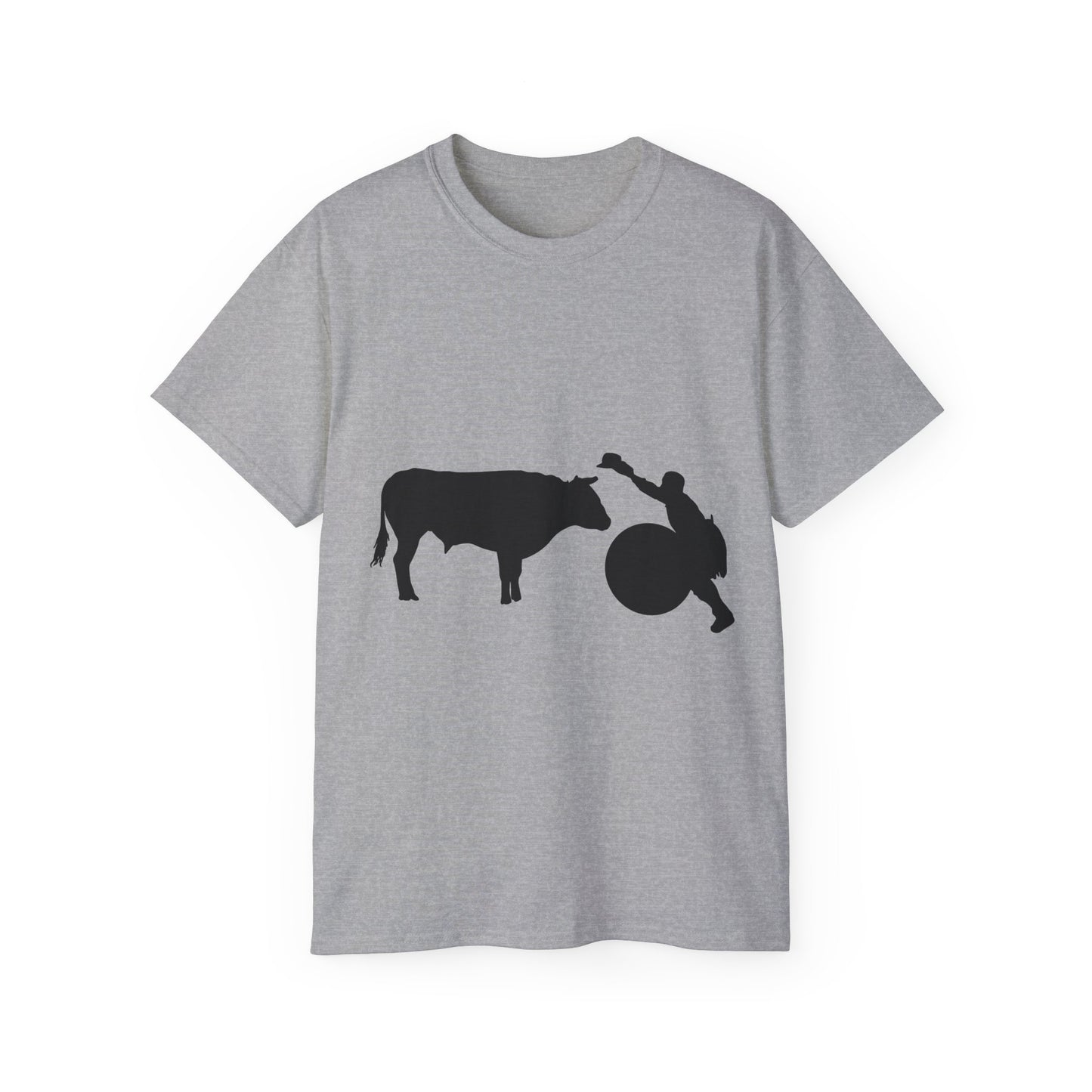 Unisex Ultra Cotton Tee - Clown and Bull - Silhouette - V2