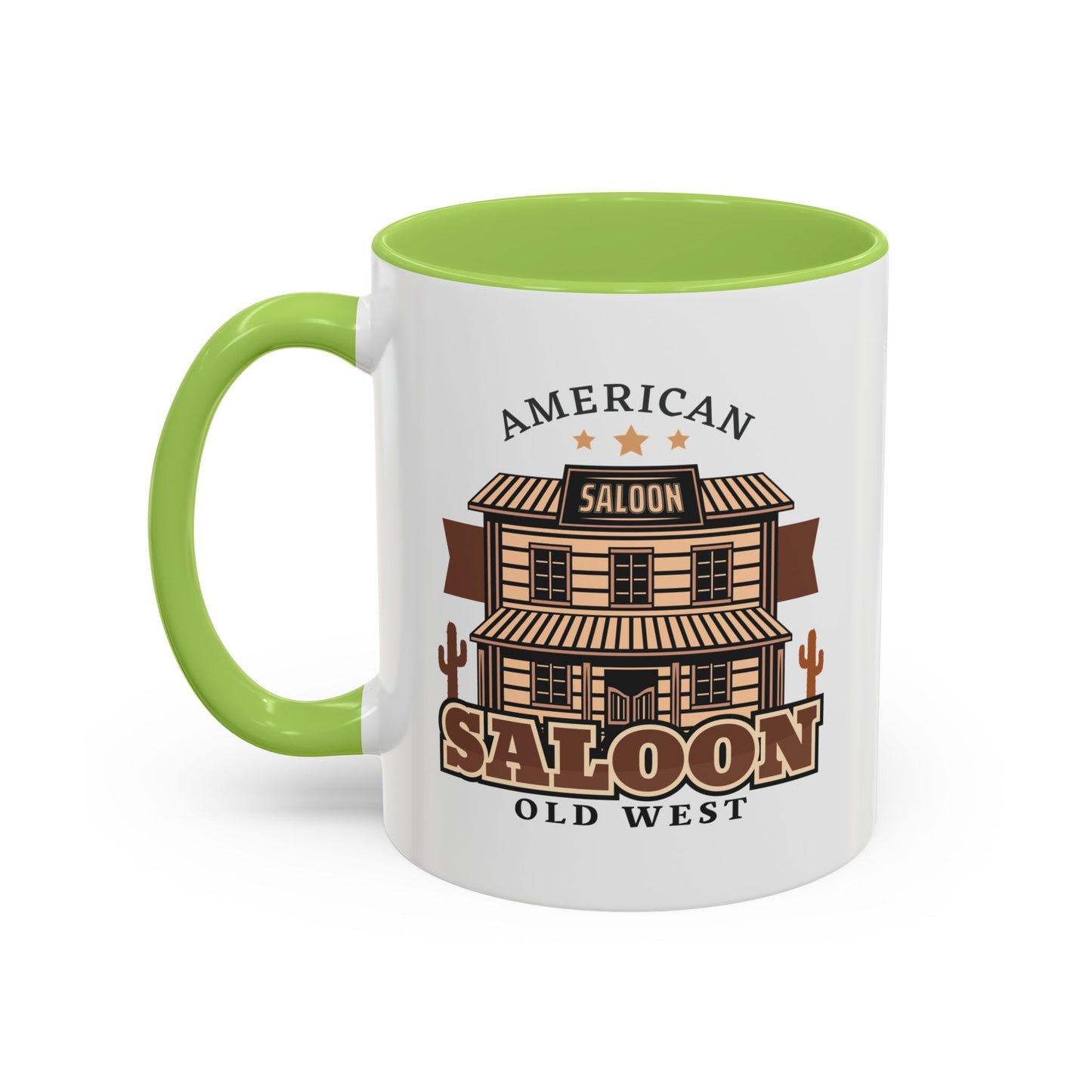 Accent Coffee Mug (11, 15oz) - American Cowboy - Saloon - Wild West