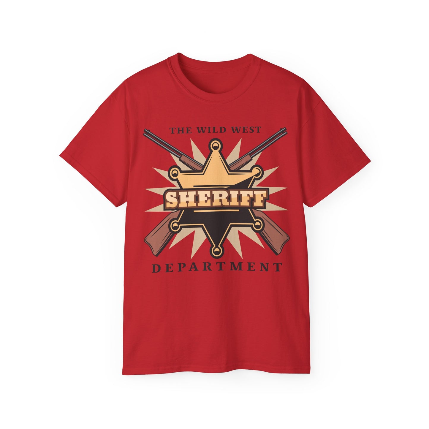 Unisex Ultra Cotton Tee - Western Cowboy - The Wild West - Sheriff Department