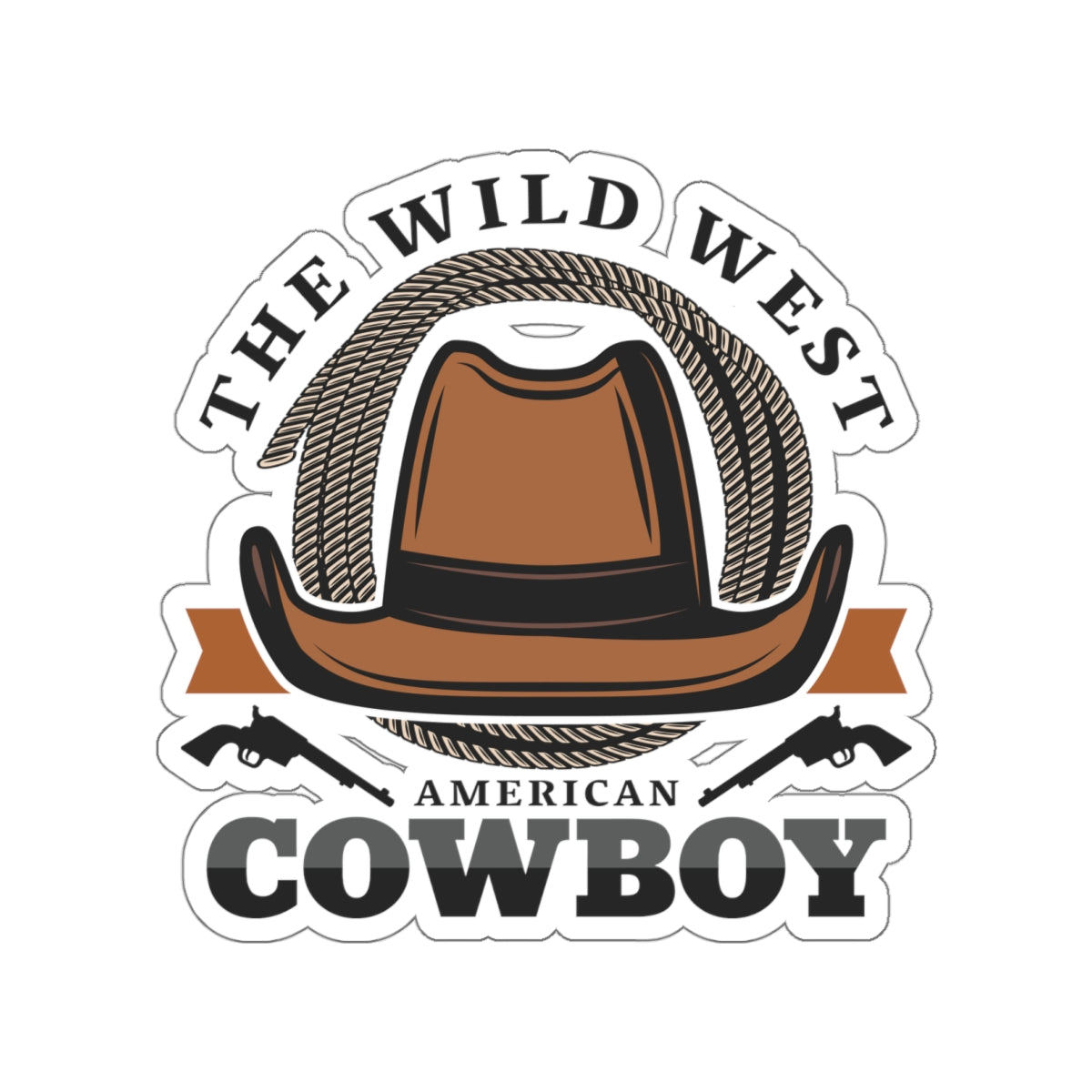 Die-cut stickers - The Wild West - American Cowboy
