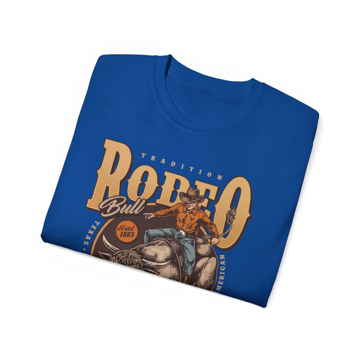 Western Rodeo Cowboy Tee - Fun Casual Shirt for Rodeo Fans, Gift for Country Lovers, Festival Outfit, Everyday Wear, Rodeo Apparel - Tradition Rodeo Bull - Real Cowboys