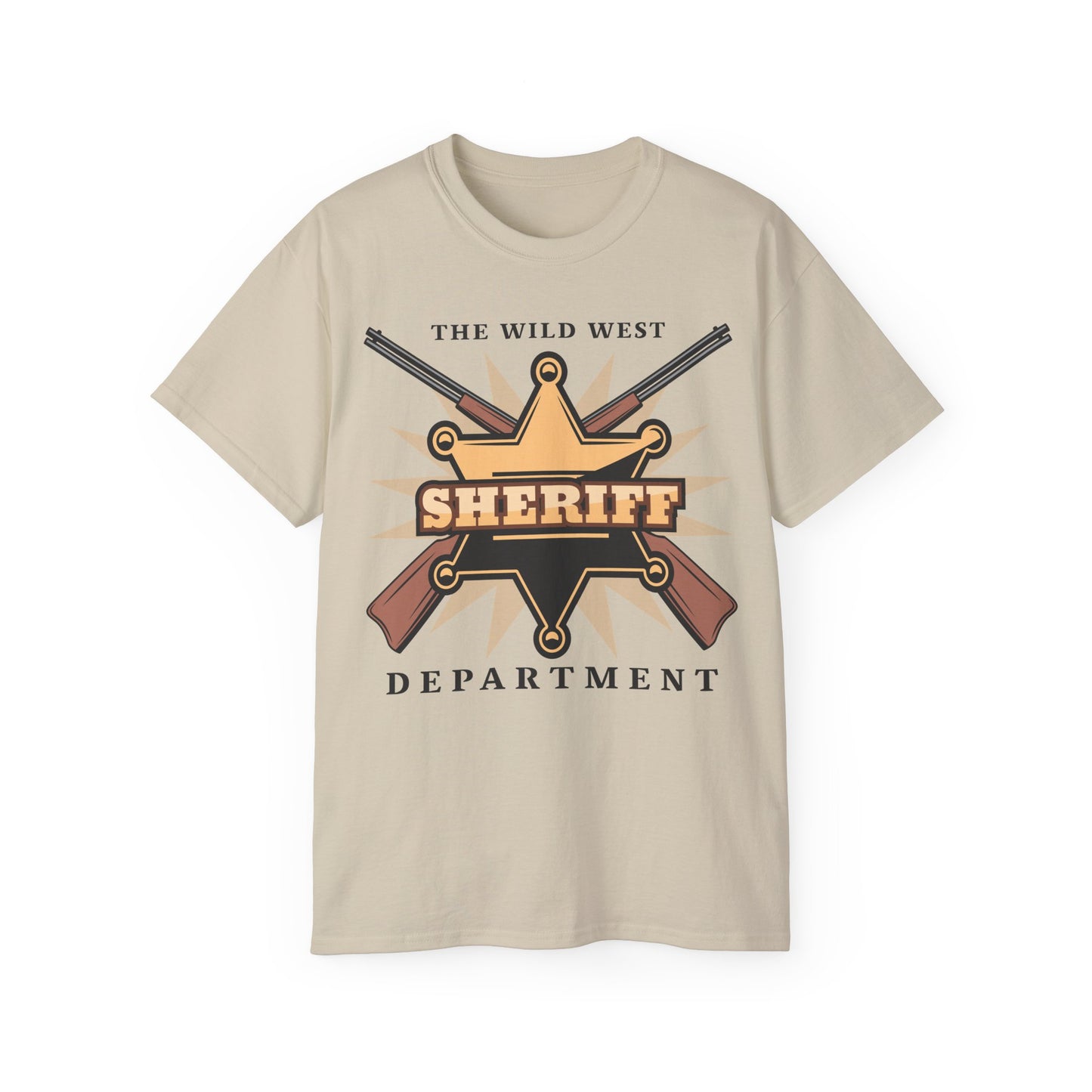 Unisex Ultra Cotton Tee - Western Cowboy - The Wild West - Sheriff Department