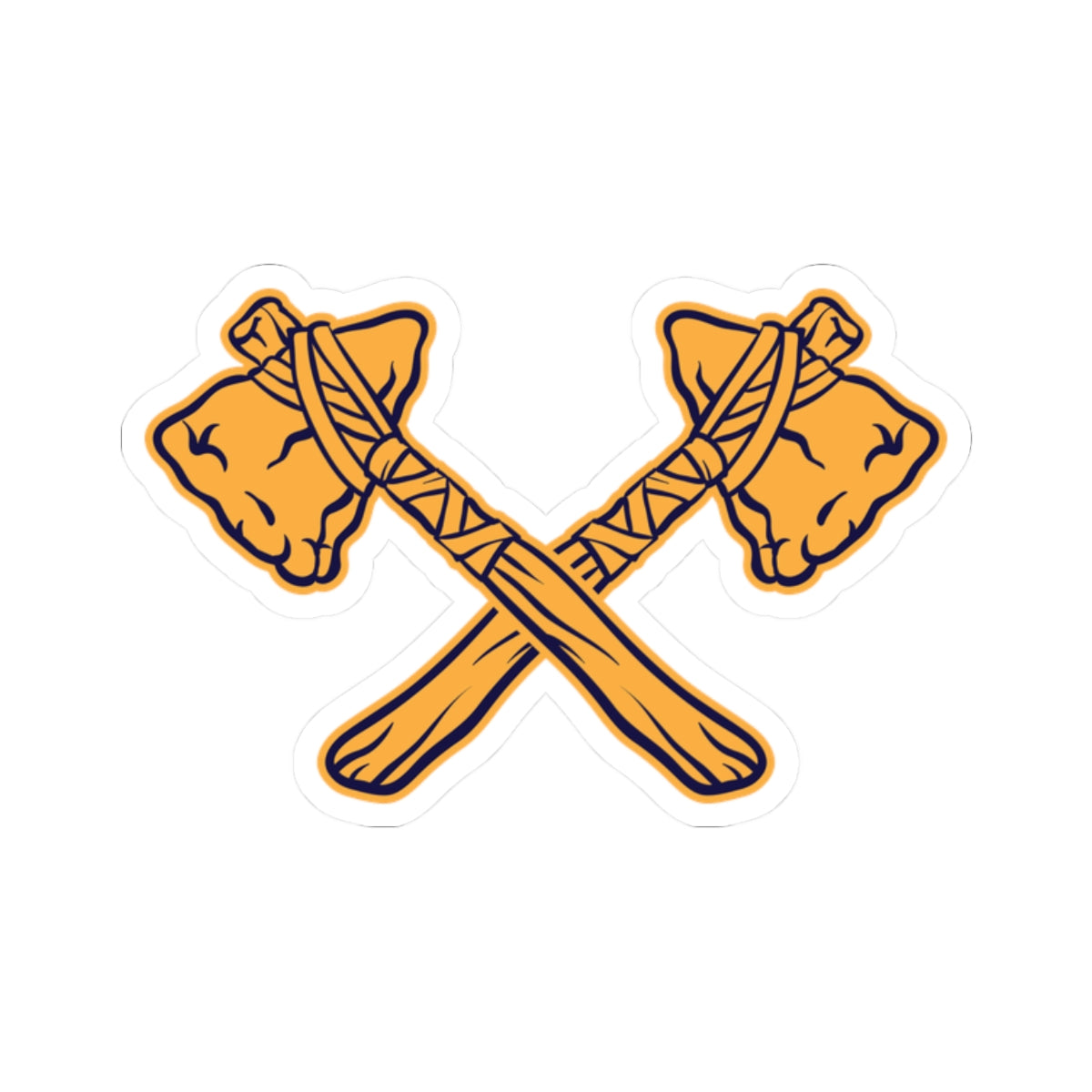 Kiss-Cut Stickers - Crossed Tomahawks