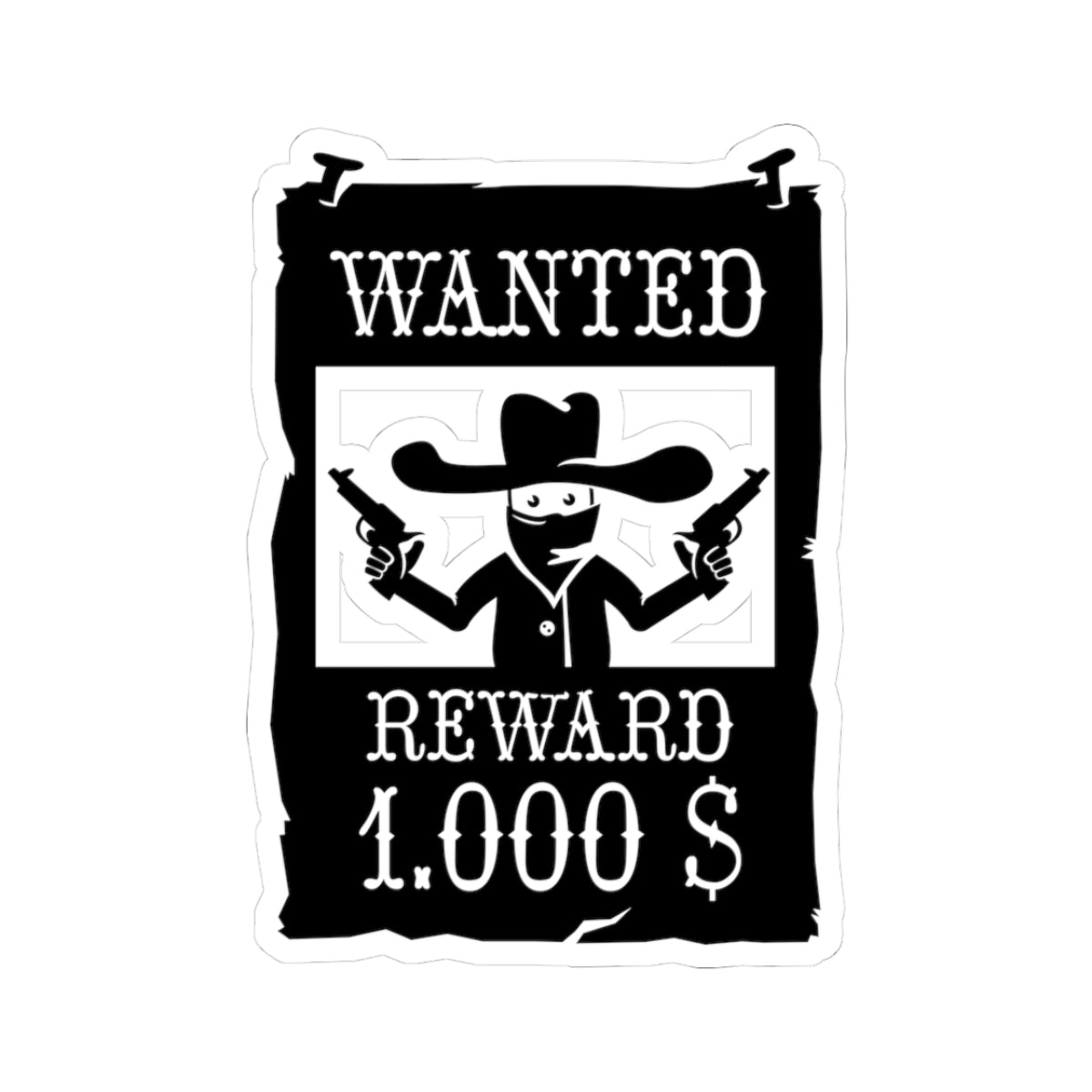 Kiss-Cut Stickers - Wanted Poster X 300