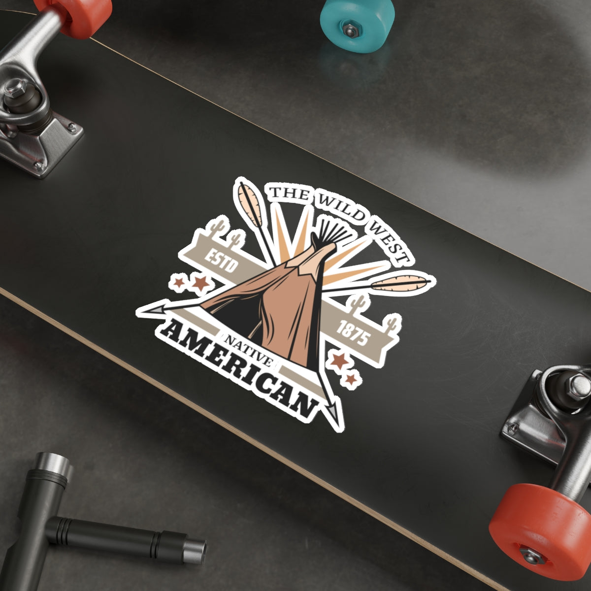 Die-cut stickers - The Wild West - Native American