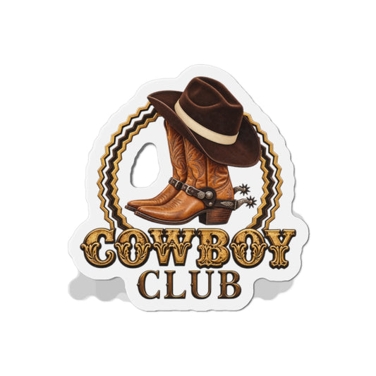 Die-Cut Magnets — Cowboys - Cowboy Club - Color - 3D Transparent
