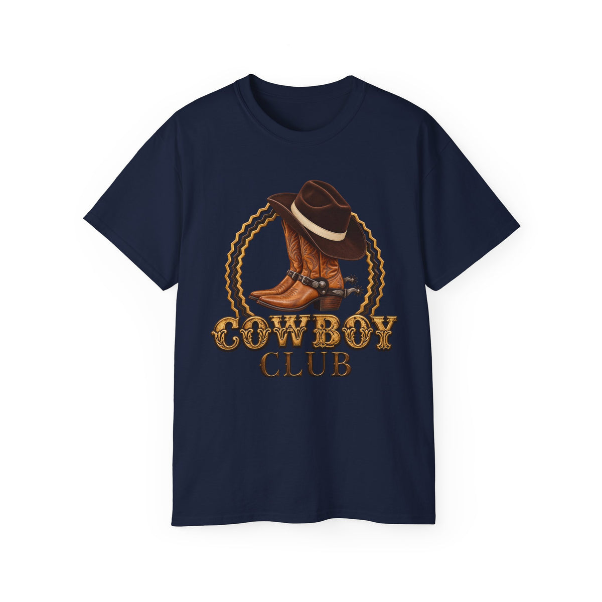 Unisex Ultra Cotton Tee - Cowboys - Cowboy Club - Color - 3D Transparent