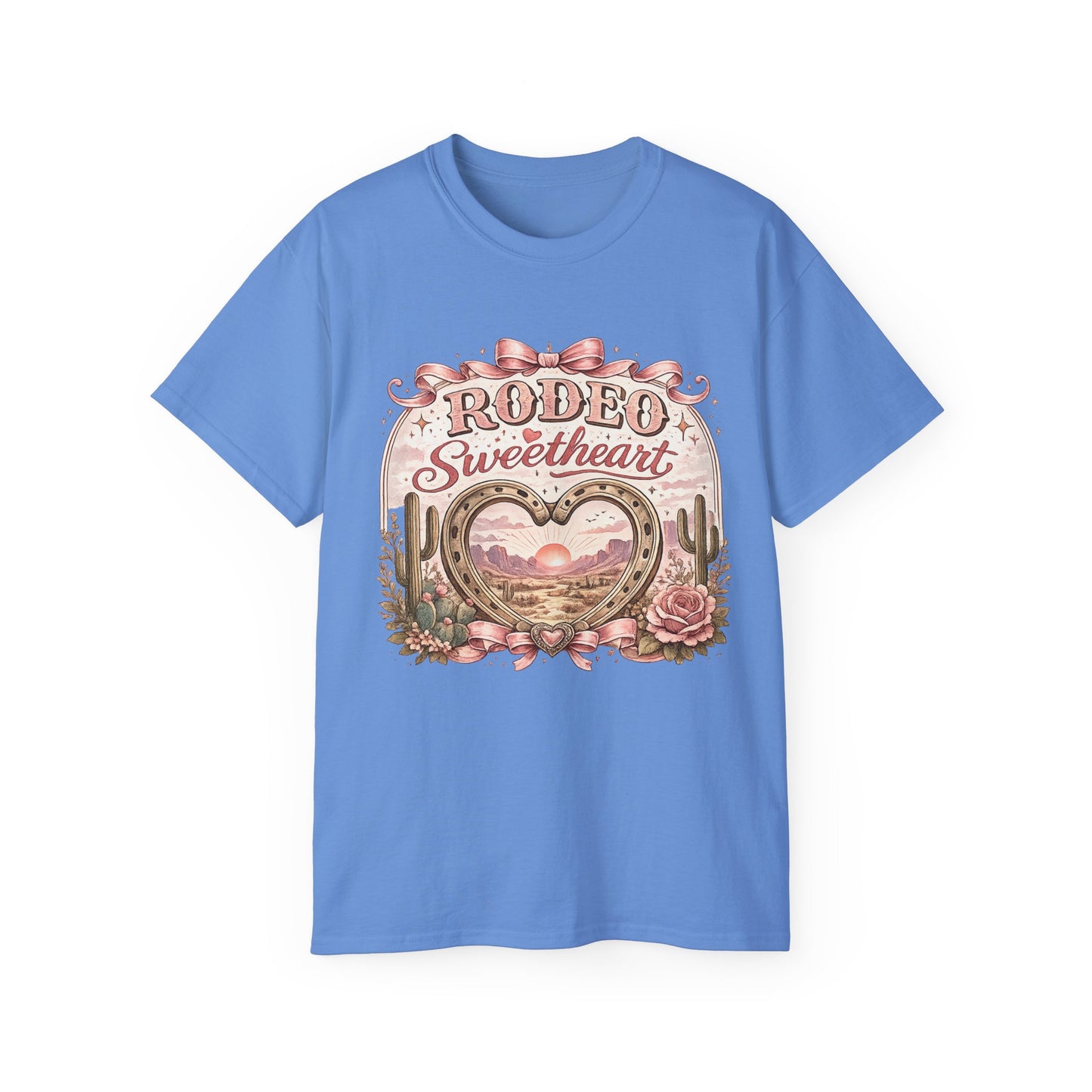 T-Shirt - Rodeo sweetheart with desert blooms