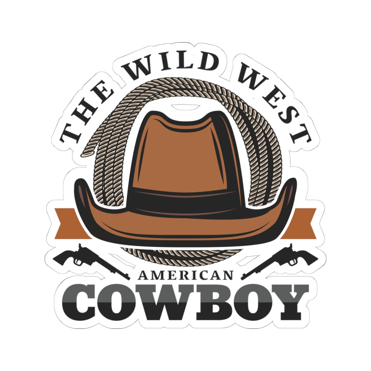 Kiss-Cut Stickers - The Wild West - American Cowboy