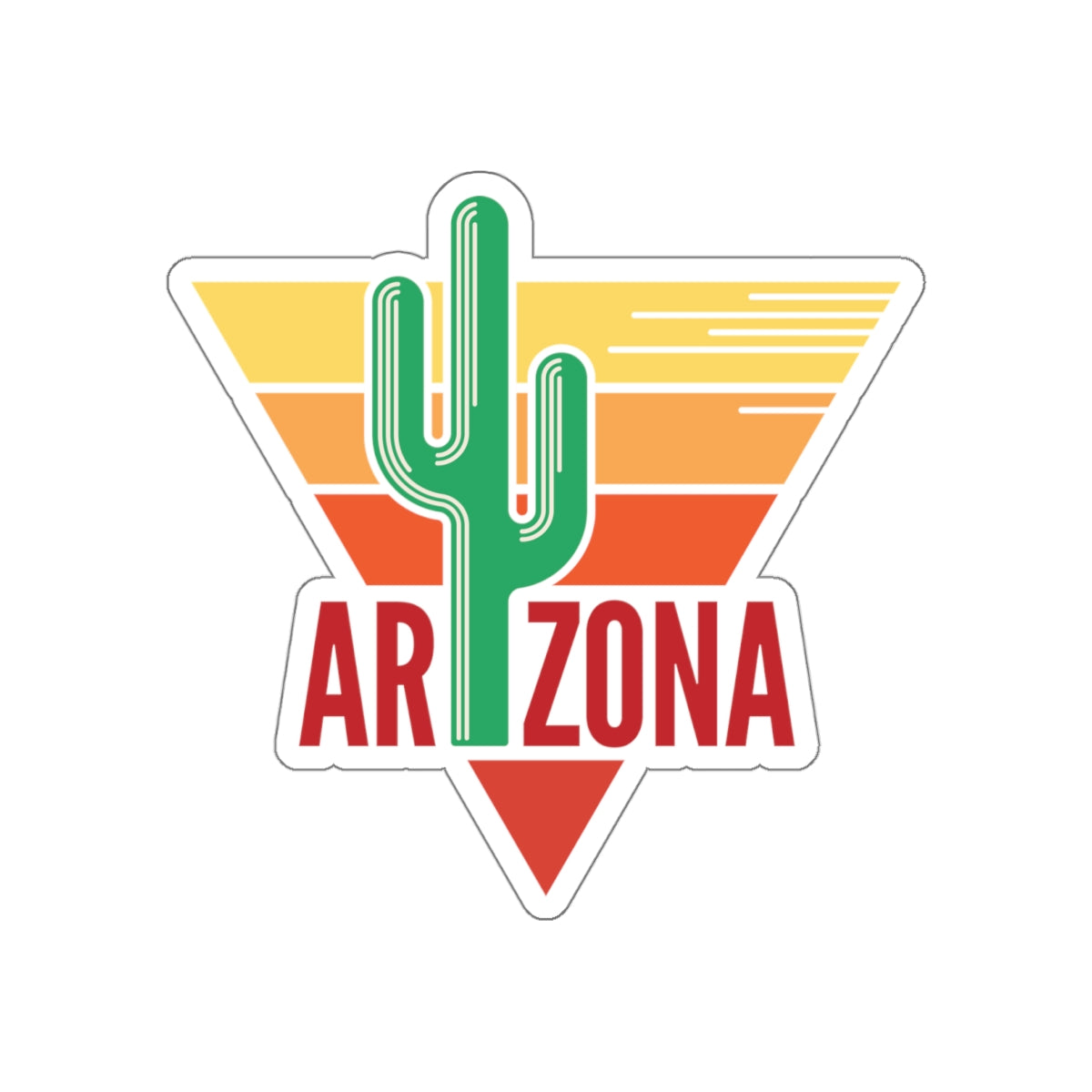 Die-cut stickers - Arizona - Red